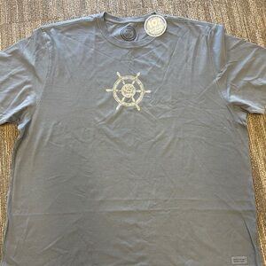 Men’s Gray Short Sleeved “Life Is Good” T-Shirt Size XXL